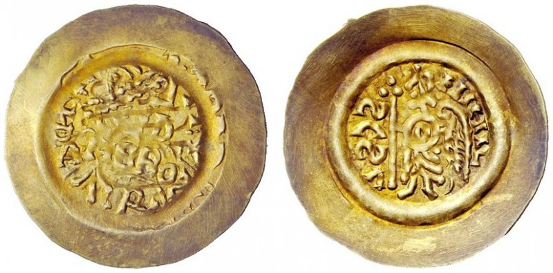 THE LOMBARDS 
 Liutprand, 717-744 
 With the name of the moneyer. Ambros. Trem...