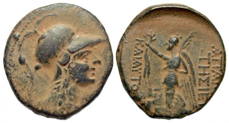 Seleucis & Pieria, Apameia, 1st Century BC
AE21, 6.15 grams
Obverse: Head of A...