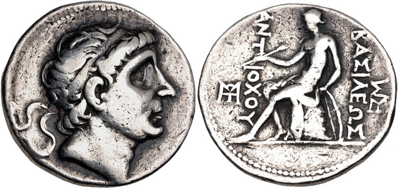 Seleukid Empire, Antiochos II Theos, 261 - 246 BC
Silver Tetradrachm, Seleukeia...