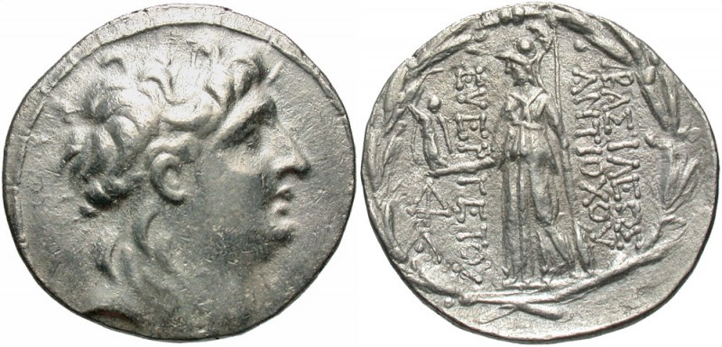 Seleukid Empire, Antiochos VII Euergetes (Sidetes), 138 - 129 BC
Silver Tetradr...
