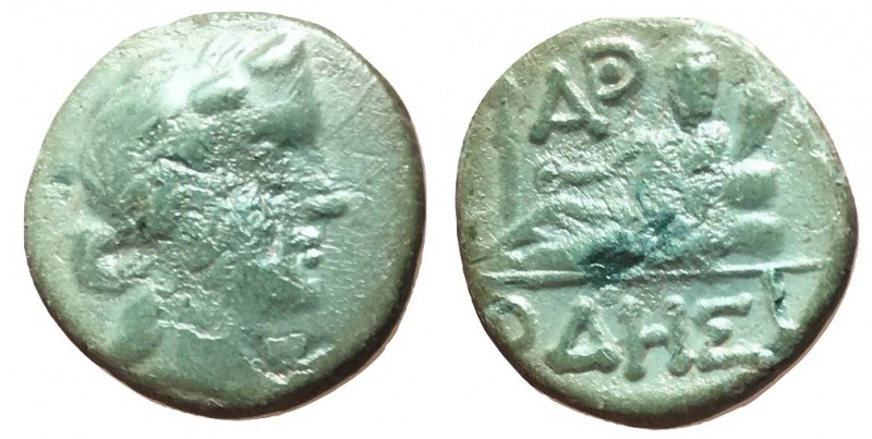 Thrace, Odessos, 190 - 105 BC
AE17, 2.53 grams
Obverse: Laureate head of Apoll...