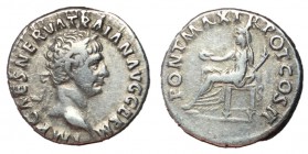 Trajan, 98 - 117 AD, Silver Denarius, Vesta