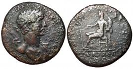 Hadrian, 117 - 138 AD, Sesterius, Fortuna Seated
