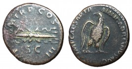 Hadrian, 117 - 138 AD, Quadrans, Eagle & Thunderbolt