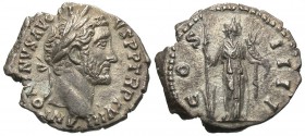 Antoninus Pius, 138 - 161 AD, Silver Denarius, Fortuna