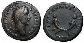 Antoninus Pius with T. Aelius & T. Aurelius, 149 AD, Sestertius