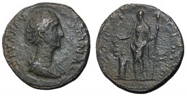Diva Faustina Sr., 138 - 140 AD, Sestertius, Vesta