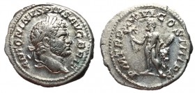 Caracalla, 222 - 235 AD, Silver Denarius, Hercules