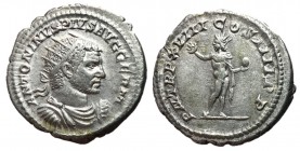 Caracalla, 222 - 235 AD, Silver Antoninianus, Sol