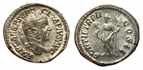 Geta, 209 - 211 AD, Silver Denarius, Felicitas