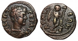 Geta, 209 - 212 AD, AE17, Anchialus, Winged Genius