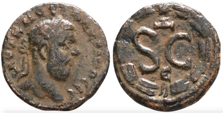 Macrinus, 217 - 218 AD
AE17, Syria, Seleucis & Pieria, Antoch Mint, 4.41 grams...
