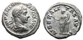 Elagabalus, 218 - 222 AD, Silver Denarius, Liberalitas