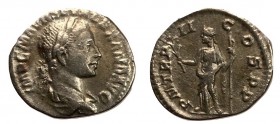 Severus Alexander, 222 - 235 AD, Silver Denarius, Pax