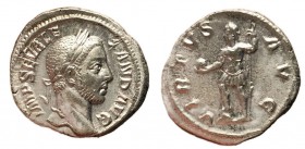 Severus Alexander, 222 - 235 AD, Silver Denarius, Severus in Heroic Pose