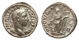 Severus Alexander, 222 - 235 AD, Silver Denarius, Providentia