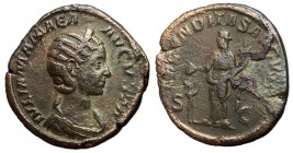 Julia Mamaea, Issue by S. Alexander, 222 - 235 AD, Sestertius, Fecunditas
