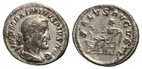 Maximinus, 235 - 238 AD, Silver Denarius, Salus