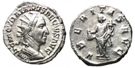 Trajan Decius, 249 - 151 AD, Silver Antoninianus, Uberitas