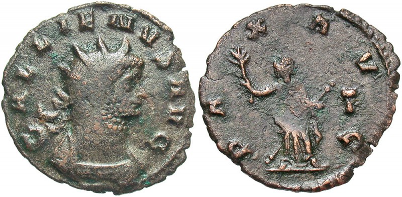 Gallienus, 253 - 268 AD
AE Antoninianus, Rome Mint, 21mm, 2.29 grams
Obverse: ...