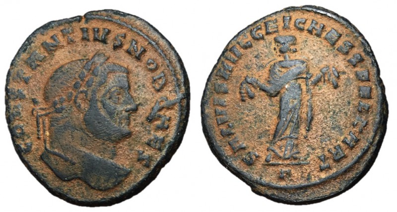Constantius I, Chlorus, as Caesar, 293 - 305 AD
AE Follis, Carthage Mint, 28mm,...