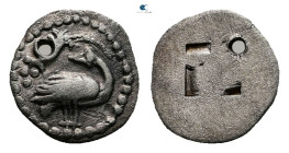 Macedon. Eion circa 460-400 BC. Trihemiobol AR
