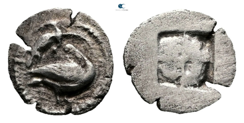 Macedon. Eion circa 460-400 BC. 
Trihemiobol AR

12 mm, 0,67 g



Nearly ...