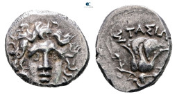 Kings of Macedon. Uncertain mint in northern Greece. Perseus 179-168 BC. Third Macedonian War issue. Stasion, magistrate. Drachm AR