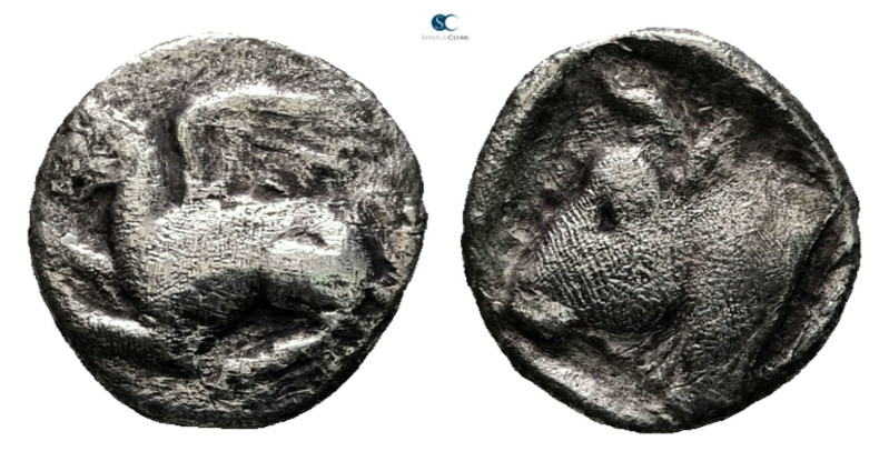 Thrace. Abdera circa 411-386 BC. 
Triobol AR

12 mm, 1,35 g



Good Fine