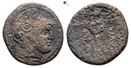 Kings of Thrace. Uncertain mint in Western Asia Minor. Macedonian. Lysimachos 305-281 BC. Bronze Æ