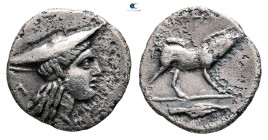 Aetolia. Aetolian League circa 205-150 BC. Triobol AR