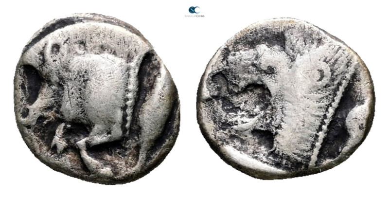 Mysia. Kyzikos circa 525-475 BC. 
Diobol AR

10 mm, 1,05 g



Nearly Very...