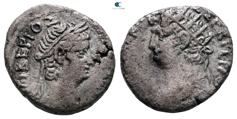 Egypt. Alexandria. Nero with Tiberius AD 54-68. 
Billon-Tetradrachm

24 mm, 1...