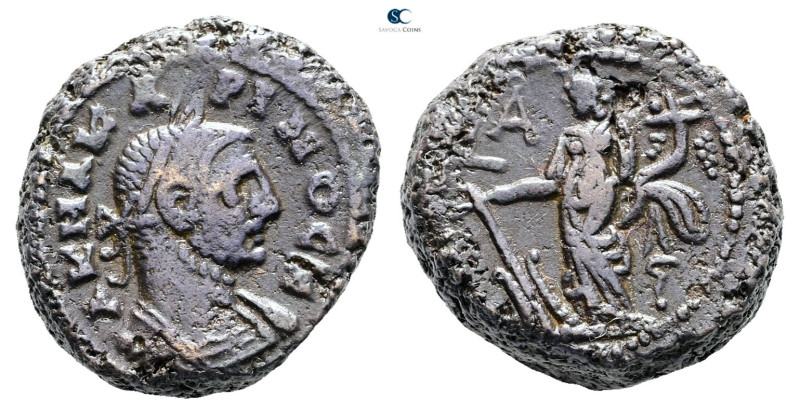 Egypt. Alexandria. Carinus, as Caesar AD 282-283. 
Potin Tetradrachm

20 mm, ...