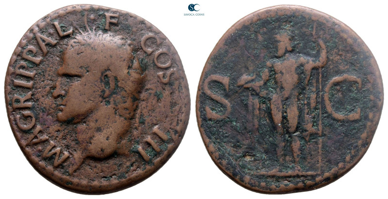 Agrippa 12 BC. Rome
As Æ

29 mm, 10,31 g



Fine