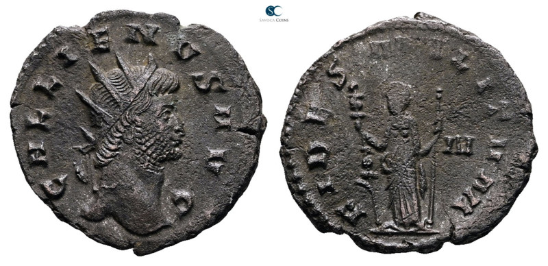 Gallienus AD 253-268. Rome
Billon Antoninianus

22 mm, 4,11 g



Very Fin...