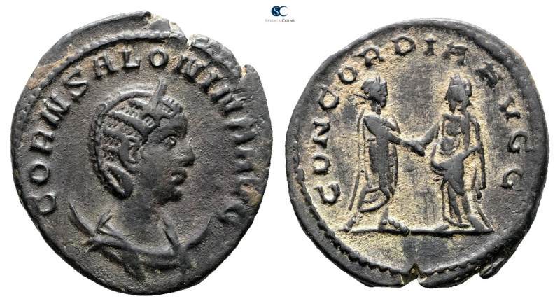 Salonina AD 254-268. Rome
Billon Antoninianus

22 mm, 3,72 g



Very Fine