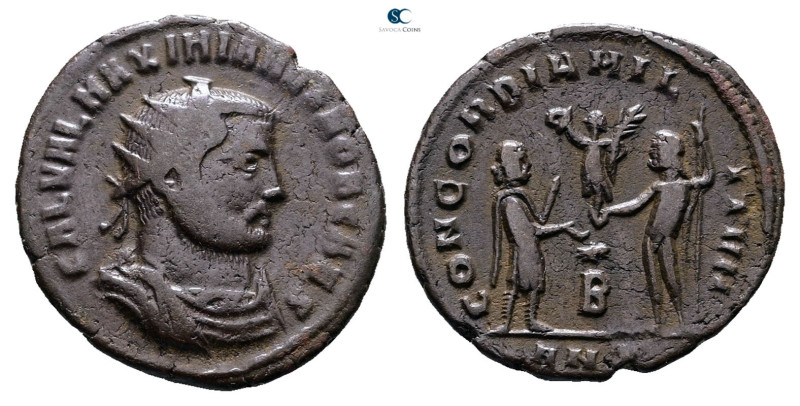 Galerius Maximianus, as Caesar AD 293-305. Antioch
Radiatus Æ

21 mm, 3,48 g...