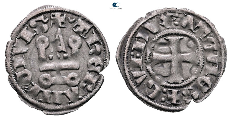 Principality of Achaea. Gui II de La Roche AD 1287-1308. 
Denier Tournois BI
...