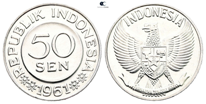 Indonesia. AD 1961. 
50 Sen 1961

 mm, 3 g



Mint State