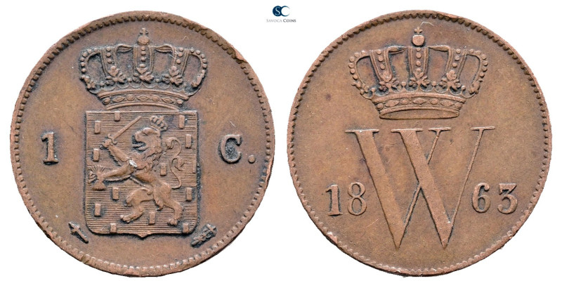 Netherlands. AD 1863. 
1 Cent 1863

 mm, 3,90 g



Good Very Fine