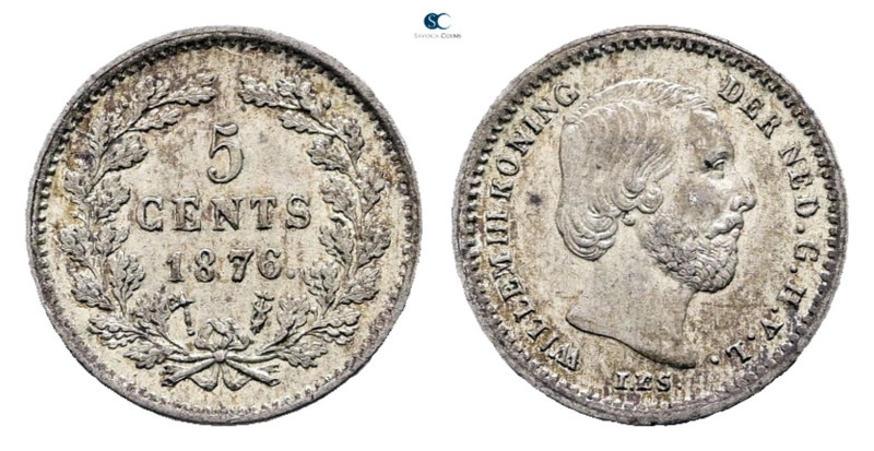 Netherlands. AD 1876. 
5 Cents 1876

 mm, 0,68 g



Nearly Uncirculated