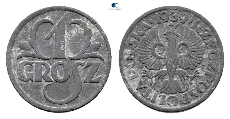 Poland. AD 1939. 
1 Grosz 1939

 mm, 1,26 g



Extremely Fine