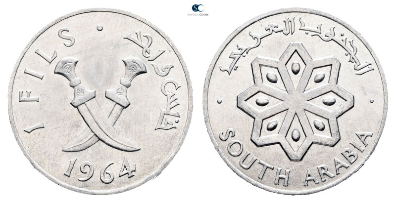 South Arabia. AD 1964. 
1 Fils

 mm, 0,8 g



Mint State