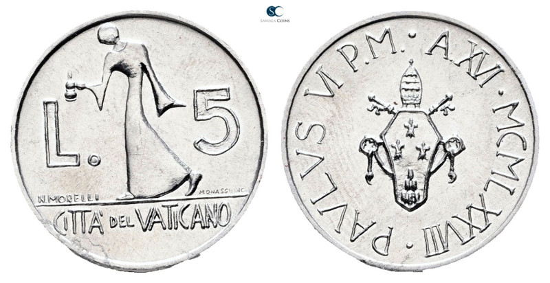 Vatikan. AD 1978. 
5 Lire 1978

 mm, 1 g



Mint State