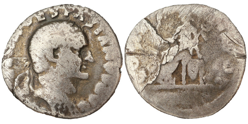 Vespasian AR Denarius, 69–79 AD.- 2.52g, 16mm