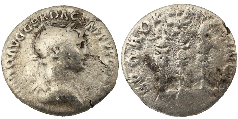 Trajan AR Denarius, 103-111 AD. Obv: IMP TRAIANO AVG GER DAC P M TR P COS V P P:...