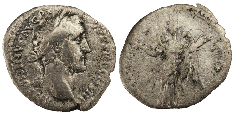 Antoninus Pius AR Denarius, 138-161 AD. - 2.67g, 17mm