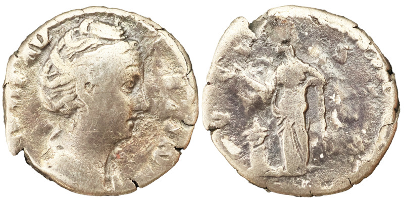 Faustina the Elder AR Denarius, 138-40 AD. - 3.25g, 16mm