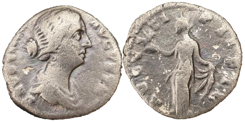 Faustina the younger AR Denarius 161-176 AD. - 2.46g, 15mm